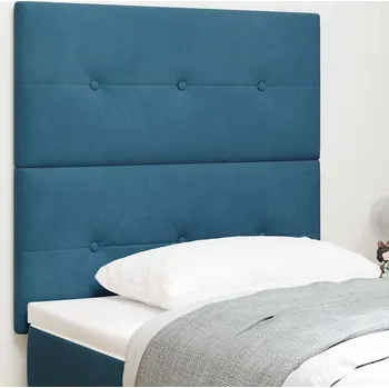 vidaXL Čelo postele s čelo Tmavě modrá 90 cm Umělá kůže [3337806]