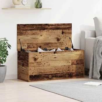 Truhla vidaXL Úložná krabice Staré dřevo 100 x 42 x 46 cm kompozitní dřevo [862291]