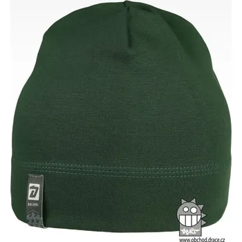 Čepice Dráče Bavlněná čepice s potiskem - lahvově zelená Velikost: 54-56