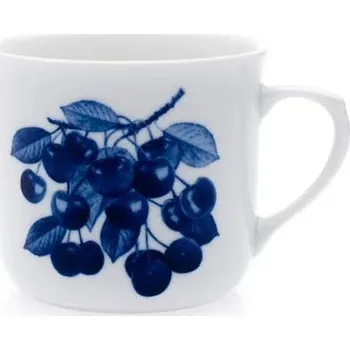 Český porcelán, a.s., Dubí Hrnek Vařák, 0,65 l, kobaltové třešně, Český porcelán Dubí