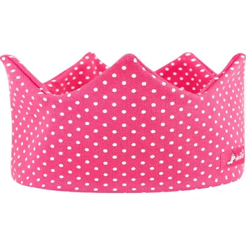 Čelenka Dráče Čelenka korunka s puntíky - Malinová Velikost: 48-50
