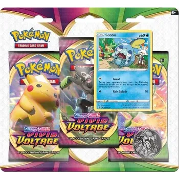 Sběratelská karetní hra Pokémon TCG: Sword & Shield - Vivid Voltage: Sobble 3-Pack Blister