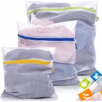 SÍŤKA SÁČEK NA PRANÍ PRÁDLA SPODNÍHO PRÁDLA CHLOUPKOVÝCH ODĚVŮ 3 KS OCHRANNÁ