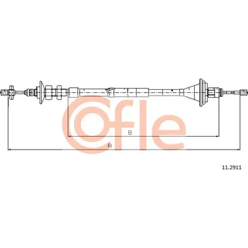 Spojkové lanko COFLE Tažné lanko, ovládání spojky 112911
