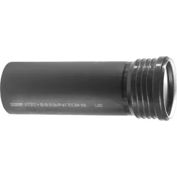 Kanalizační potrubí Wavin STEM SITECH+ trubka odpadní DN75, 2000mm, s hrdlem, odhlučněná, PP, černá