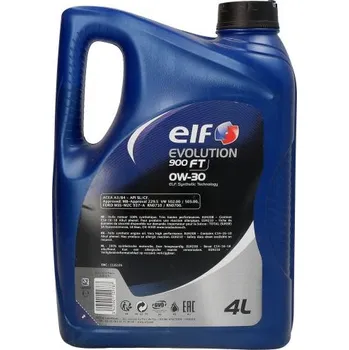 Auto-moto ELF Motorový olej EVOLUTION (4L) 0W30 FORD M2C937 A MB 226.5 MB 229.5 RENAULT RN 0700 RENAULT RN 0710 VW 502.00 VW 505.00