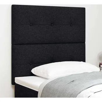 vidaXL LED hlavová deska s LED pásovými světly Černá 80 cm Polyester [3338386]