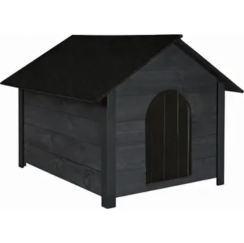 Bouda pro psa Zateplená bouda pro psa XL 72x116x81 cm DECHLAND BP04 tmavě šedá