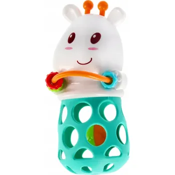 Měkké CHRASTÍTKA pro DĚTI od 3 Měsíců BAM BAM Barevná KRAVIČKA HRAČKA