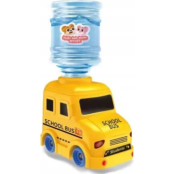Hračka pro nejmenší DÁVKOVAČ VODY PRO DĚTI ŠKOLNÍ AUTOBUS SCHOOL BUS S KELÍMKEM 23,5 CM