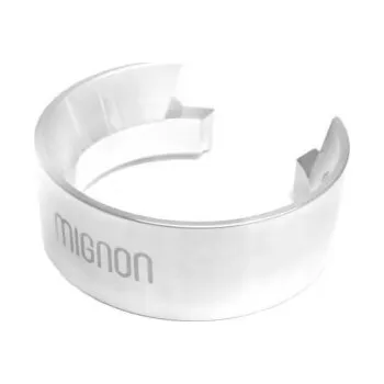 Mlýnek na kávu Eureka trychtýř na filtr s výkrojem - 57–58,35mm - stříbrný