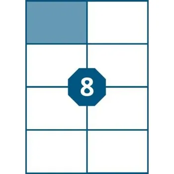 Samolepící etiketa Etikety KZK A4 105,0 x 74,0 8ks