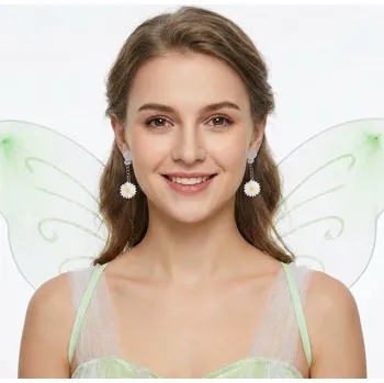 Karnevalový doplněk Náušnice květiny sedmikrásky