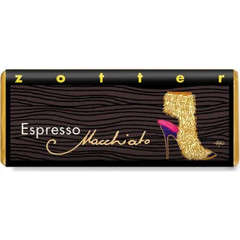 Čokoláda Zotter Bio plněná hořká čokoláda Espresso Macchiato, 70 g