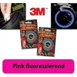 HSM 3M proužky na ráfky kola reflexní růžová fluorescentní, 5mm, 7 metrů včetně adaptéru, pro