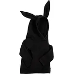 Mimilove Chlapecká mikina králíček - aqua / černá Barva: Černá, Velikost: 6-12