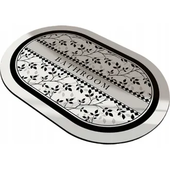 Koupelnová předložka Rychleschnoucí koupelnová předložka vintage květinový design elegantní 60x90 cm