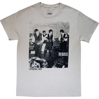 Pánské tričko The Beatles Tričko The Cavern 1962 Unisex Silver Grey M