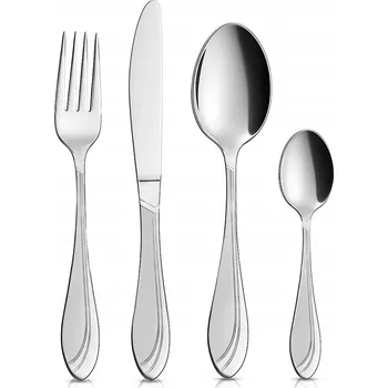 Příbor SADA JÍDELNÍCH PŘÍBORŮ PRO 6 OSOB, SADA NEREZOVÁ OCEL 24 KUSŮ.