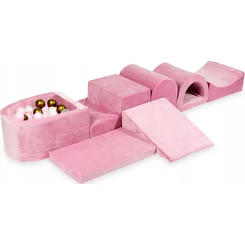 Dětské hřiště Pěnové dětské hřiště - bazének Micro Velvet soft růžový
