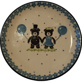 Talíř Talíř D21 12,5 cm keramika Bolesławiec 4892Unikát