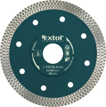 Příslušenství k nářadí Extol industrial ZRUŠENO! Nahrazeno výrobkem 8703041, kotouč diamantový řezný turbo Thin Cut, 115x22,2mm