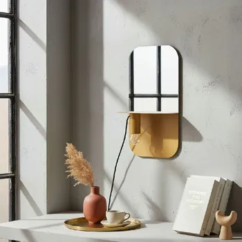 Nástěnné svítidlo Leitmotiv Nástěnné svítidlo – okrově žluté – 45x24x12cm