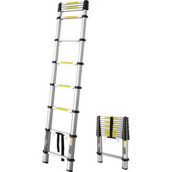 Žebřík Extol premium ZRUŠENO! Nahrazeno výrobkem 8849006, žebřík teleskopický, 3,8m