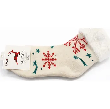 Dámské ponožky xcena Teplé relaxační ponožky Alpaka s kožešinkou Velikost: 39-42
