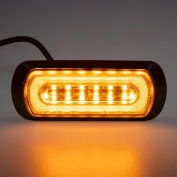 Přídavný světlomet Poziční a výstražné LED světlo vnější, oranžové, 12-24V, ECE R65 CH-013AA