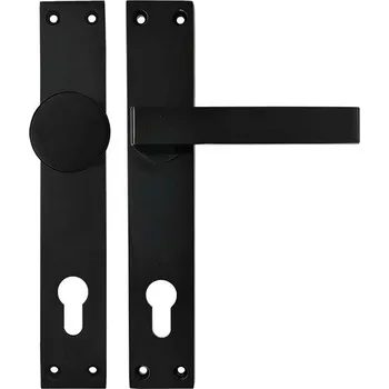 Stavební výplň Kování dveří s klikou/koulí 26104 FAB 90 mm matně černá