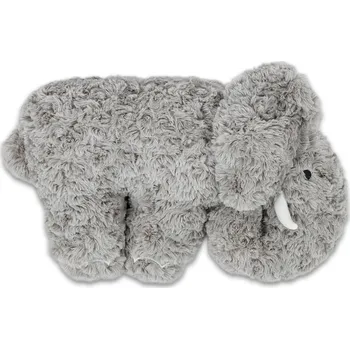 Polštář Sleep-well Plyšový polštářek slon, šedý, dlouhý vlas