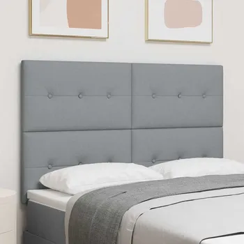 vidaXL Čelo postele s čelo Světle šedá 144 cm Umělá kůže [3337821]