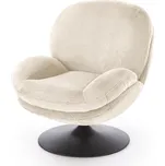 HALMAR SHELL křeslo krémové