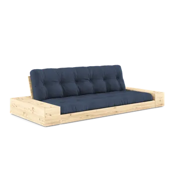 Pohovka KARUP Rozkládací pohovka BASE lakovaná s postranním úložným prostorem modrá 244 cm