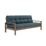 KARUP DESIGN Dřevěná rozkládací pohovka KNOB petrolej 205 cm 135106757