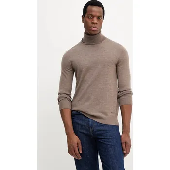 Pánský svetr Joop! vlněný svetr 30032604 hnědá 84X, vel. L