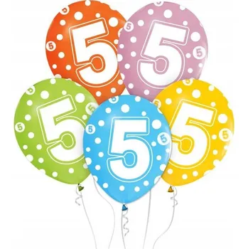 Balónek Balónky s potiskem Godan 5 kusů