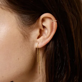 Náušnice Thread Chain náušnice 1ks