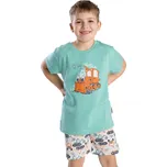Betty mode Dětské letní pyžamo s bagrem - Mint/Zelená Barva: mint, Velikost: 128