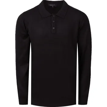 Pánské tričko FERATT Polokošile ADRIAN černé Velikost: S