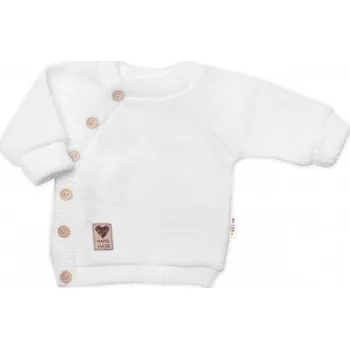 Chlapecký svetr Baby Nellys Chlapecký pletený svetřík s knoflíky Barva: šedá, Velikost: 56-62