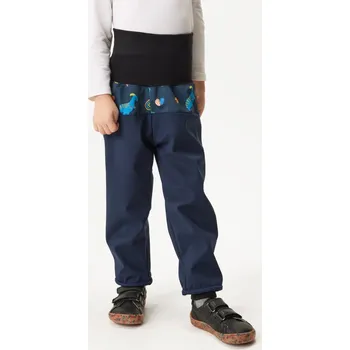 Unuo Softshell kalhoty s dinosauři - zateplené pro batolata Velikost: 80-86