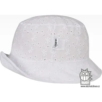 Klobouk Dráče Letní klobouček Madeira – bílý / starorůžový Barva: Bílá, Velikost: 52-54