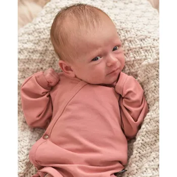 Kojenecký body Jožánek Dívčí zavinovací body s dlouhým rukávem Barva: starorůžová, Velikost: 74