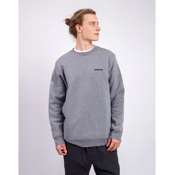 Pánská mikina Patagonia Fitz Roy Icon Uprisal Crew Sweatshirt Gravel Heather S