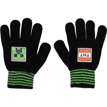Rukavice fashion UK Rukavice minecraft Barva: Černá, Velikost: uni