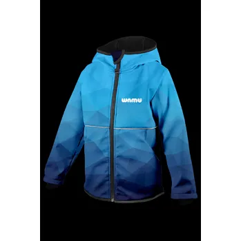 Wamu Softshellová bunda mozaika modrá Velikost: 98-104