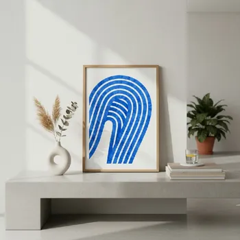 Plakát Plakát od Paper Collective EntropyBlue 01