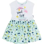 Winkiki Dívčí šaty World Tour s palmami – mátová/růžová Barva: mátová, Velikost: 110